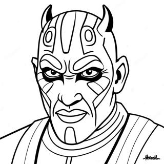 Darth Maulun Korkutucu Yuzu Boyama Sayfasi 126523-60235