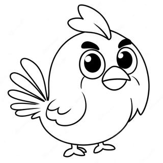 Pembe Kus Stella Ofkeli Kuslar Boyama Sayfasi 126964-60577