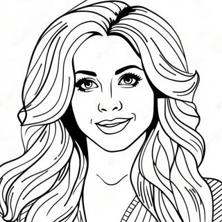 Shakira Ikonik Saclariyla Boyama Sayfasi 127015 60620