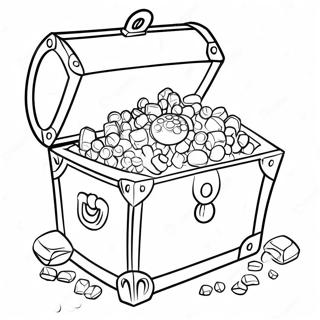 Mucevherlerle Dolu Hazine Sandigi Boyama Sayfasi 127143 60719