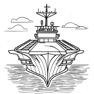 Denizde Ucak Gemisi Boyama Sayfasi 127194-60753