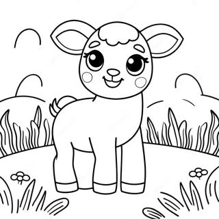 Cimenlikte Sirin Kuzu Boyama Sayfasi 127527-61135