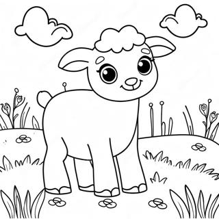 Cimenlikte Sirin Kuzu Boyama Sayfasi 127527-61136