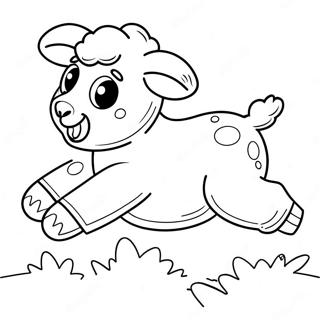 Oynak Kuzu Ziplayan Boyama Sayfasi 127529-61143