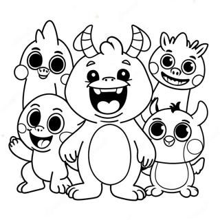 Neseli Disney Bebek Canavari Boyama Sayfasi 127556 61167