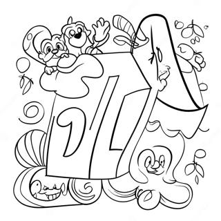 Macera Dolu Disney Alfabesi Boyama Sayfasi 128042-61535
