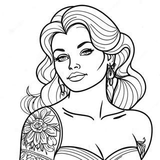 Cesur Dovmeli Belle Boyama Sayfasi 128454-61857