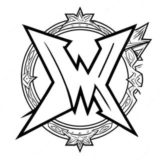 Cesur Wwe Logosu Boyama Sayfasi 128584-61960