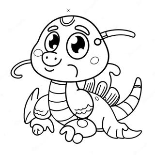 Sevimli Akrep Karikaturu Boyama Sayfasi 128766-62097