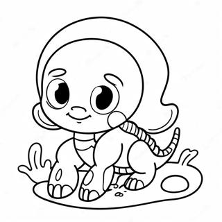 Sevimli Akrep Karikaturu Boyama Sayfasi 128766-62099