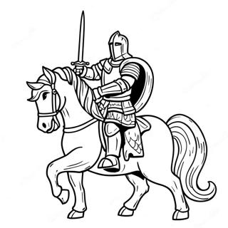 Cesur Sovalye Cesaret Boyama Sayfasi 129072 62335