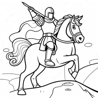 Cesur Sovalye Cesaret Boyama Sayfasi 129072 62336