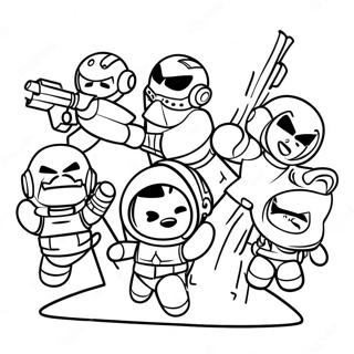 Miniforce Takimi Aksiyon Halinde Boyama Sayfasi 129199 62435