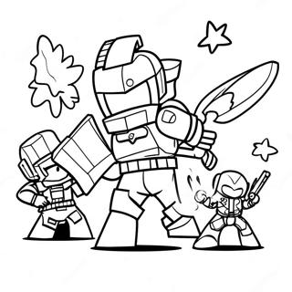 Miniforce Savas Sahnesi Boyama Sayfasi 129201 62442