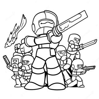 Miniforce Savas Sahnesi Boyama Sayfasi 129201 62444