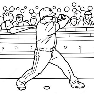 Mike Trout Aksiyon Halinde Boyama Sayfasi 129305-62528