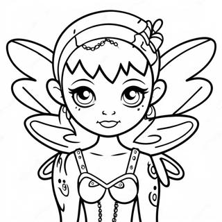 Kanatli Punk Gotik Peri Boyama Sayfasi 129331 62546