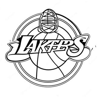 Lakers Logosu Boyama Sayfasi 129378-62573