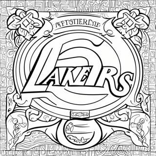 Lakers Logosu Boyama Sayfasi 129378-62574