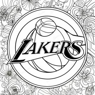 Lakers Logosu Boyama Sayfasi 129378-62576