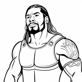 Roman Reigns Aksiyon Boyama Sayfasi 129428-62613