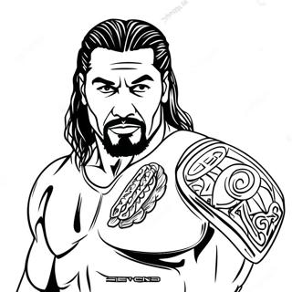 Roman Reigns Aksiyon Boyama Sayfasi 129428-62614