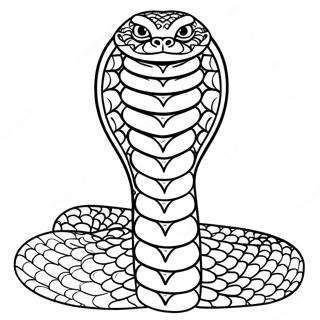 Gorkemli Kral Kobra Basini Kaldiriyor Boyama Sayfasi 12944-2844