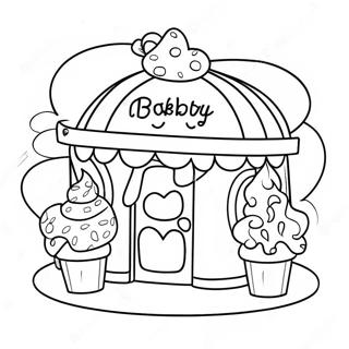 Sevimli Firin Dukkani Boyama Sayfasi 130251-63255