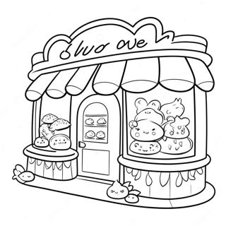 Sevimli Firin Dukkani Boyama Sayfasi 130251-63256