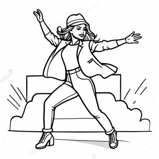 Sahne De Dans Eden Zendaya Boyama Sayfasi 130766-63657