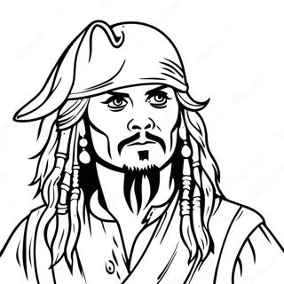 Jack Sparrow Aksiyon Halinde Boyama Sayfasi 130920-63773