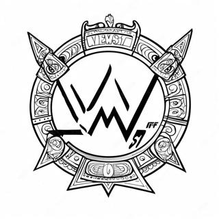 Wwe Logosu Boyama Sayfasi Boyama Sayfaları