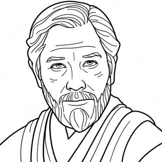 Obi Wan Kenobi Boyama Sayfaları