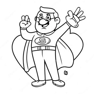 Komik Super Baba Boyama Sayfasi 131566 64278