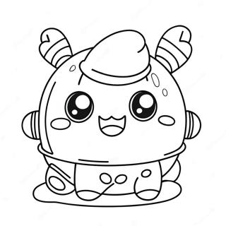 Sevimli Tamagotchi Karakteri Boyama Sayfasi 131641-64330