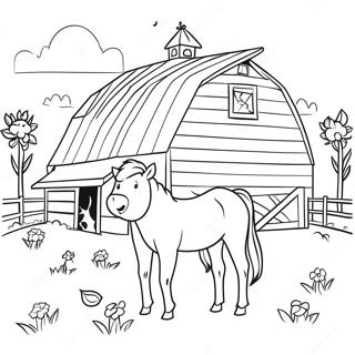 Ayrintili Ahir Ve Hayvanlar Boyama Sayfasi 131899-64531