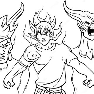 Giyu Tomioka Seytanlarla Yuzlesiyor Boyama Sayfasi 132876-65298