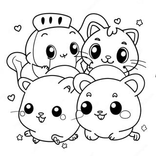 Arkadaslariyla Sevimli Hamtaro Boyama Sayfasi 133002-65389
