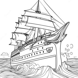 Firtinali Denizlerde Britannic Boyama Sayfasi 133056-65438