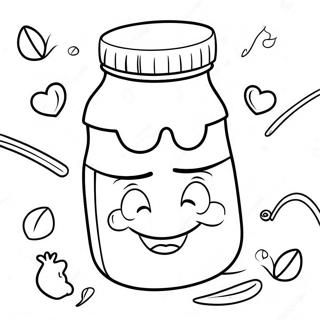 Mutlu Nutella Karakteri Boyama Sayfasi 133083 65464