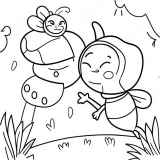 Ari Filmi Karakterleri Bahcede Boyama Sayfasi 133159 65515