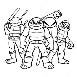 Tmnt'nin Yükselişi Boyama Sayfaları