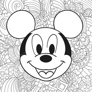Klasik Mickey Mouse Yuzu Boyama Sayfasi 133623 65878