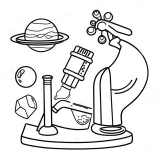 Bilim Laboratuvarı Boyama Sayfaları