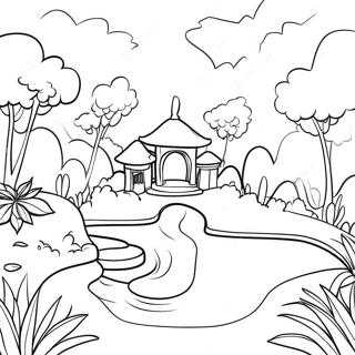 Ban Ban 4 Bahçesi Boyama Sayfaları