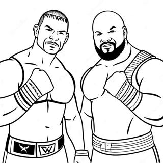 Wwe Takim Sampiyonlari Boyama Sayfasi 134573-66618
