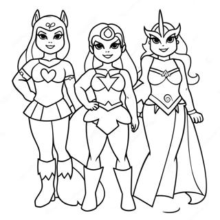 She Ra Ve Arkadaslari Boyama Sayfasi 134598-66636