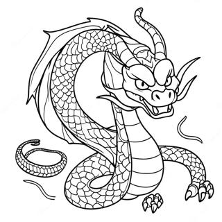 Parlak Gozlu Guclu Shenron Boyama Sayfasi 134780 66778