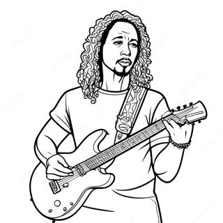 Kirk Hammett Ile Gitar Boyama Sayfasi 134883-66858