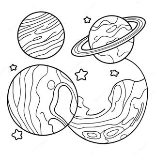 Yorungedeki Renkli Gezegenler Boyama Sayfasi 135266 67154
